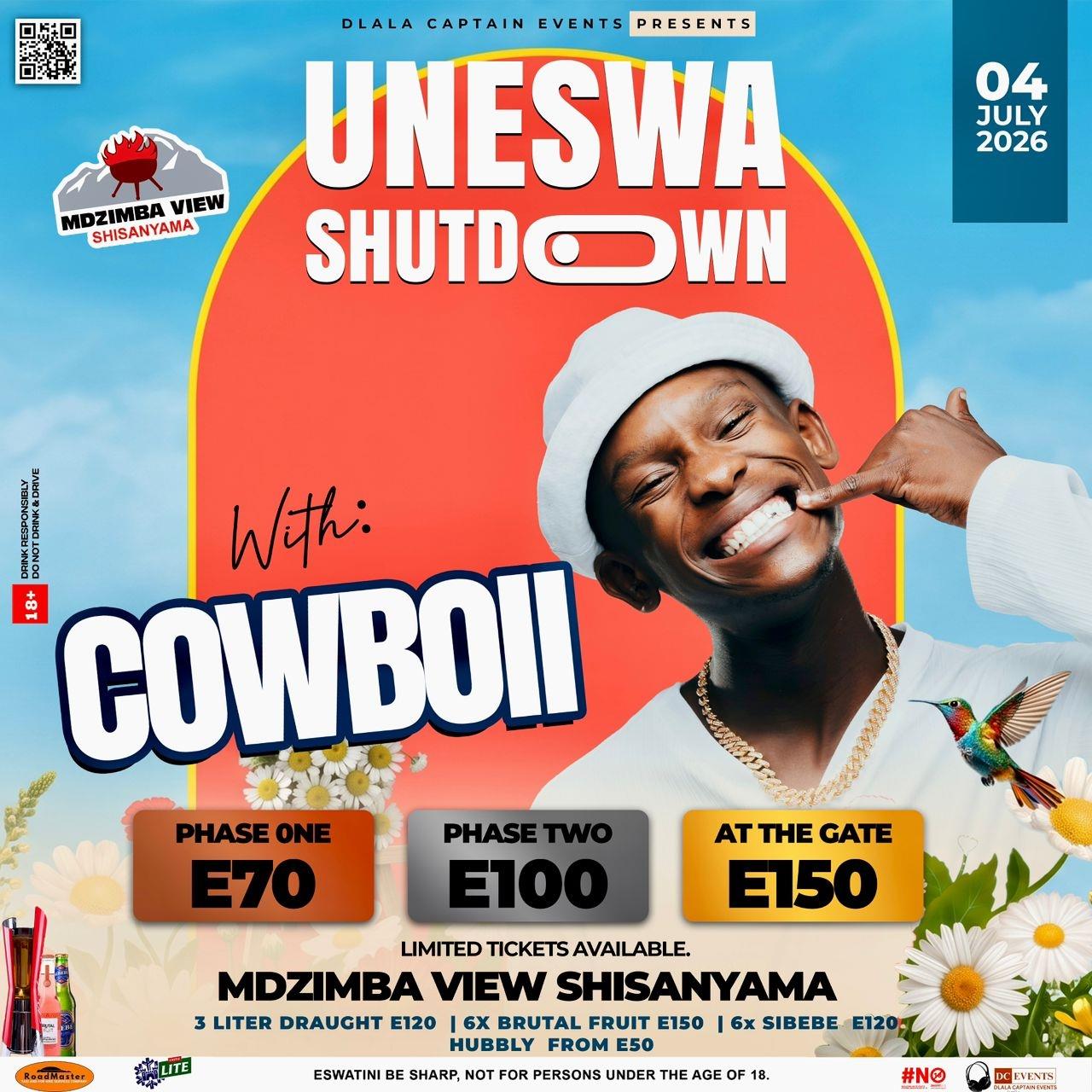 Uneswa Shutdown with Cowboii Pic